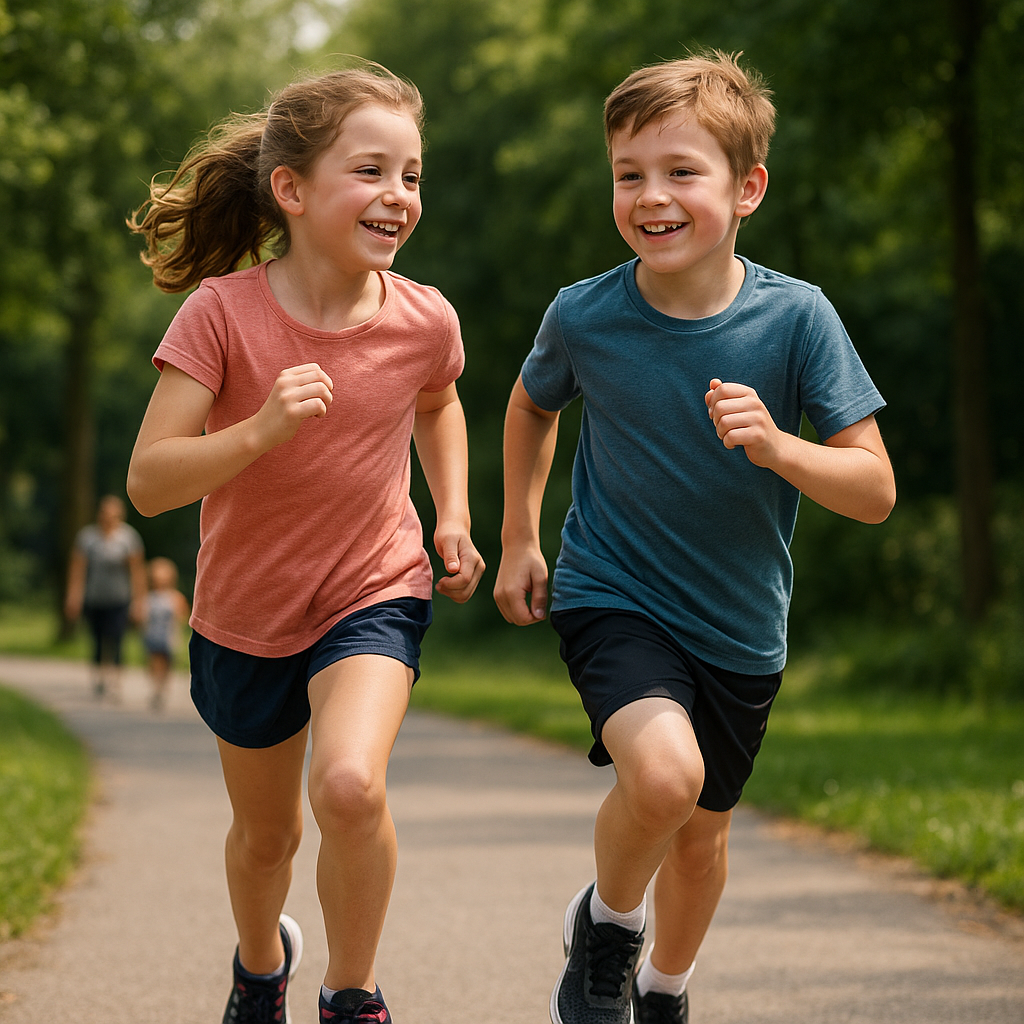 Plezier en gezondheid: waarom hardlopen voor kinderen een winnende combinatie is - Illustration
