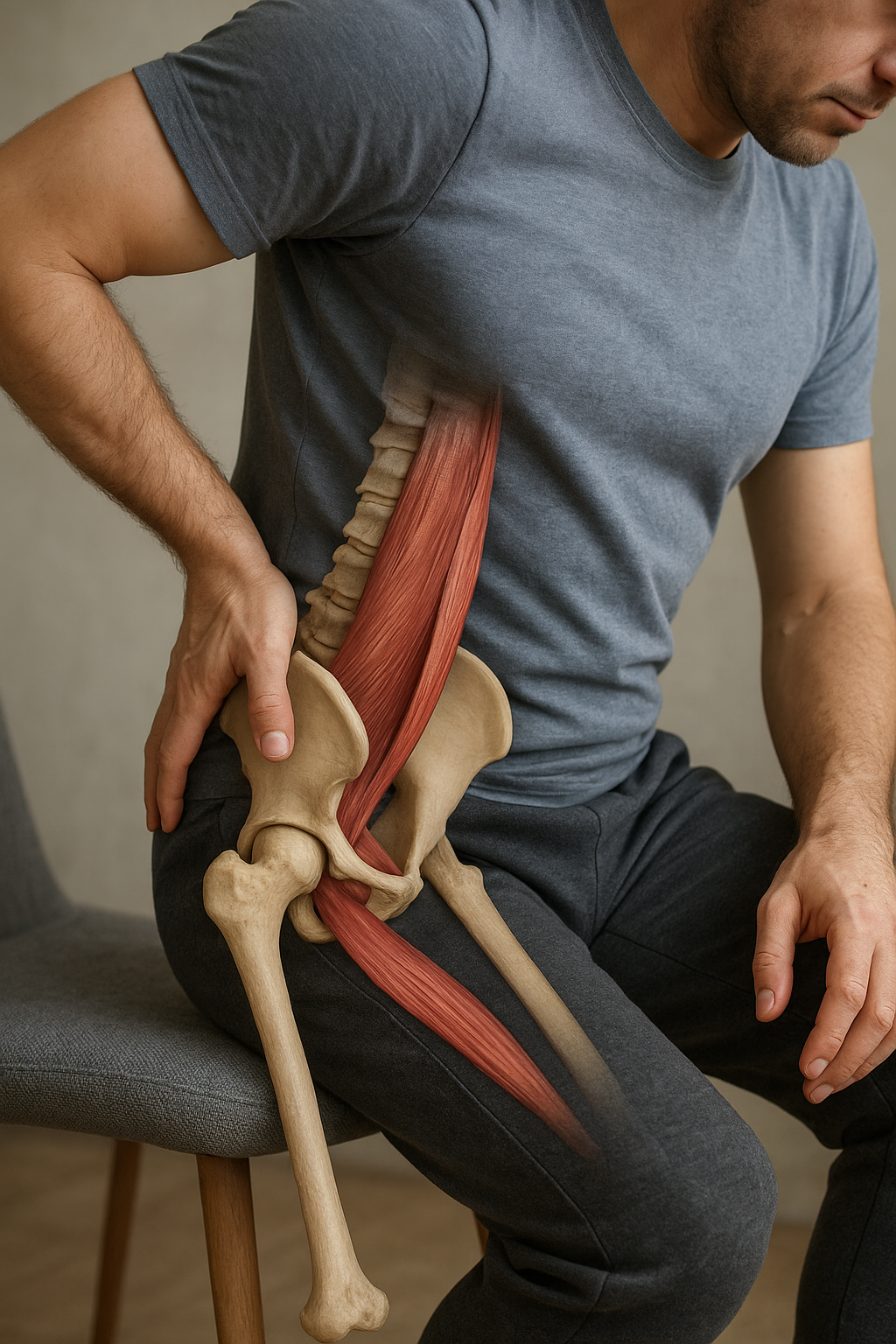 Psoas øvelser voor de oefenlezer: ontdek de beste bewegingen voor pijnvrij leven - Illustration