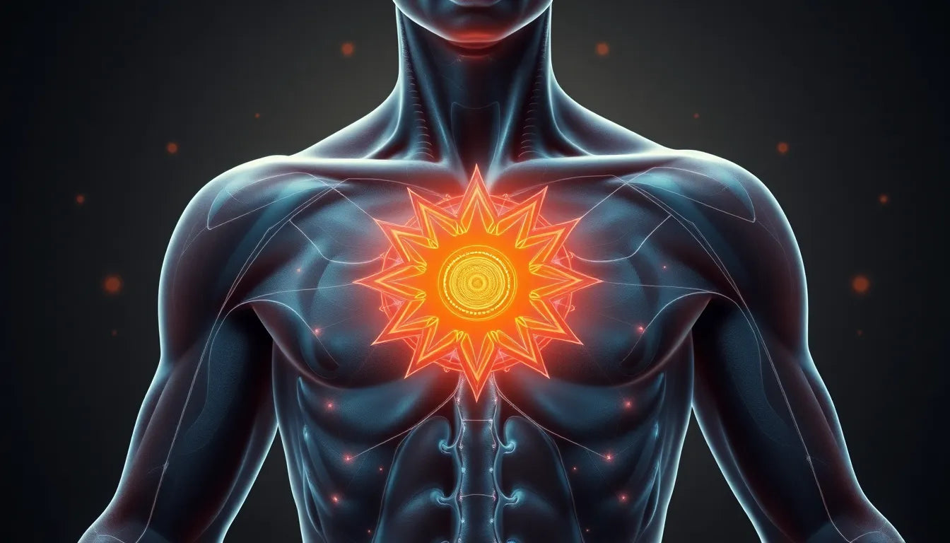 Ontdek de verborgen oorzaken van solar plexus pijn en hoe je verlichting vindt - Illustration