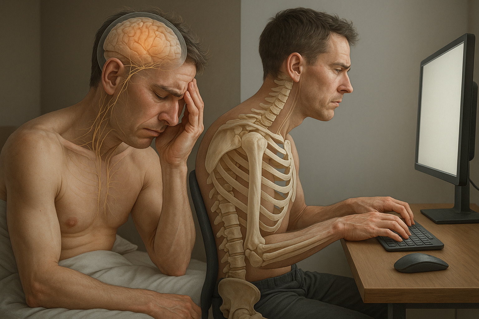 Chronische slapeloosheid: de stille vijand van je welzijn en productiviteit - Illustration