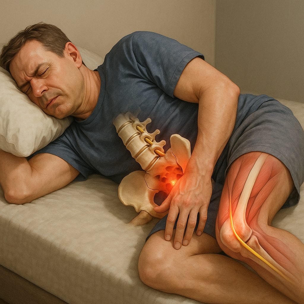 Verlicht nachtelijke ischiasklachten: ontdek de kracht van ergonomisch slapen - Illustration