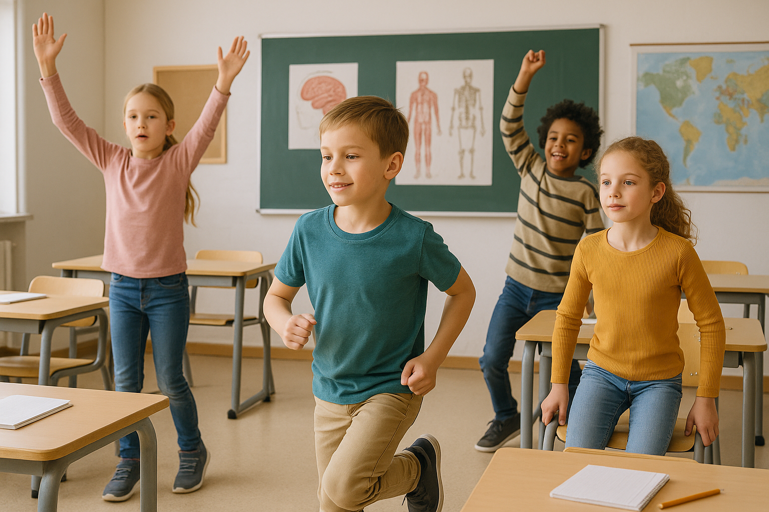 Beweeg je slimmer: waarom elke klas zou moeten bewegen - Illustration