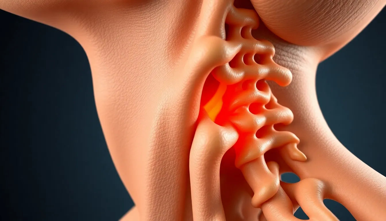 Leven met een hernie cervicale C5-C6: Hoe beïnvloedt het je dagelijks functioneren? - Illustration