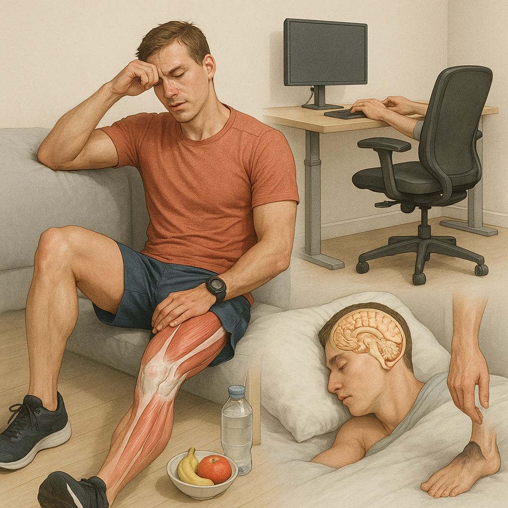 Herstel na hardlopen: ontdek de verborgen kracht van ergonomie voor sneller herstel - Illustration