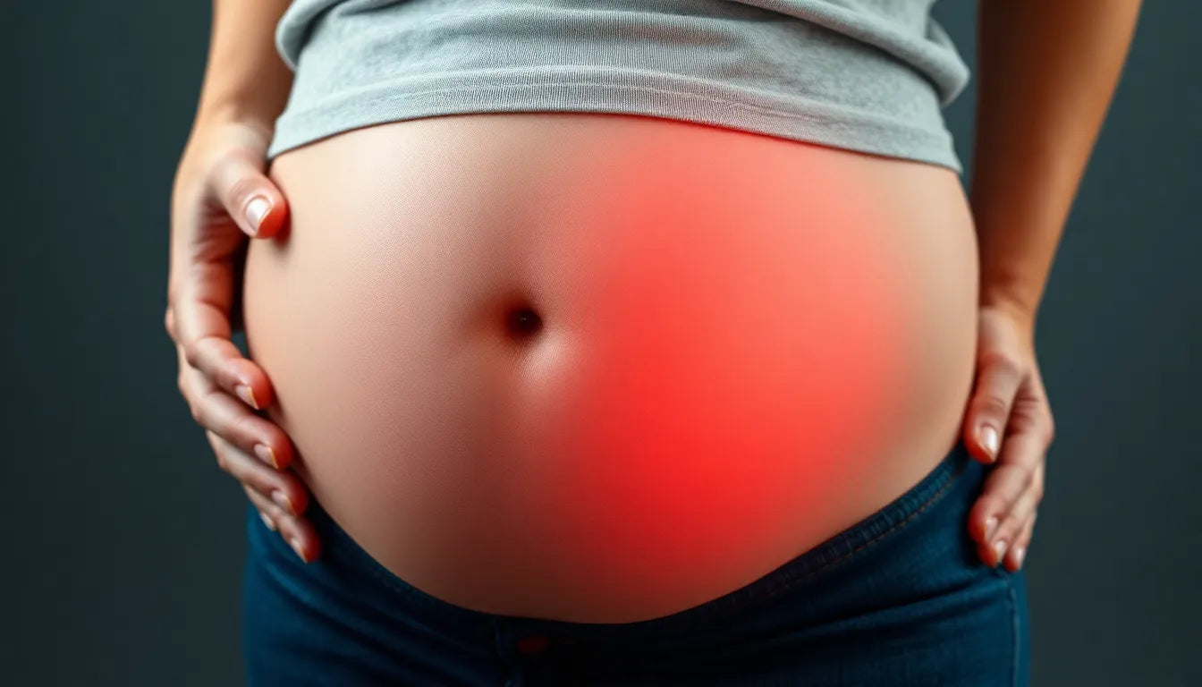 Gravid og ondt i lænden: Vind verlichting en steun tijdens je zwangerschap - Illustration