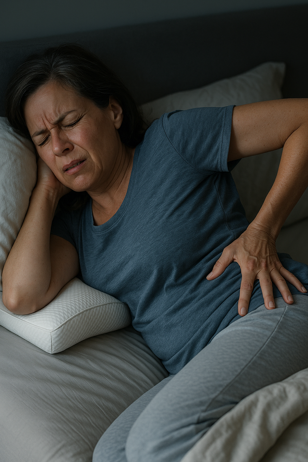 Verlicht heuppijn 's nachts met slimme ergonomische oplossingen - Illustration