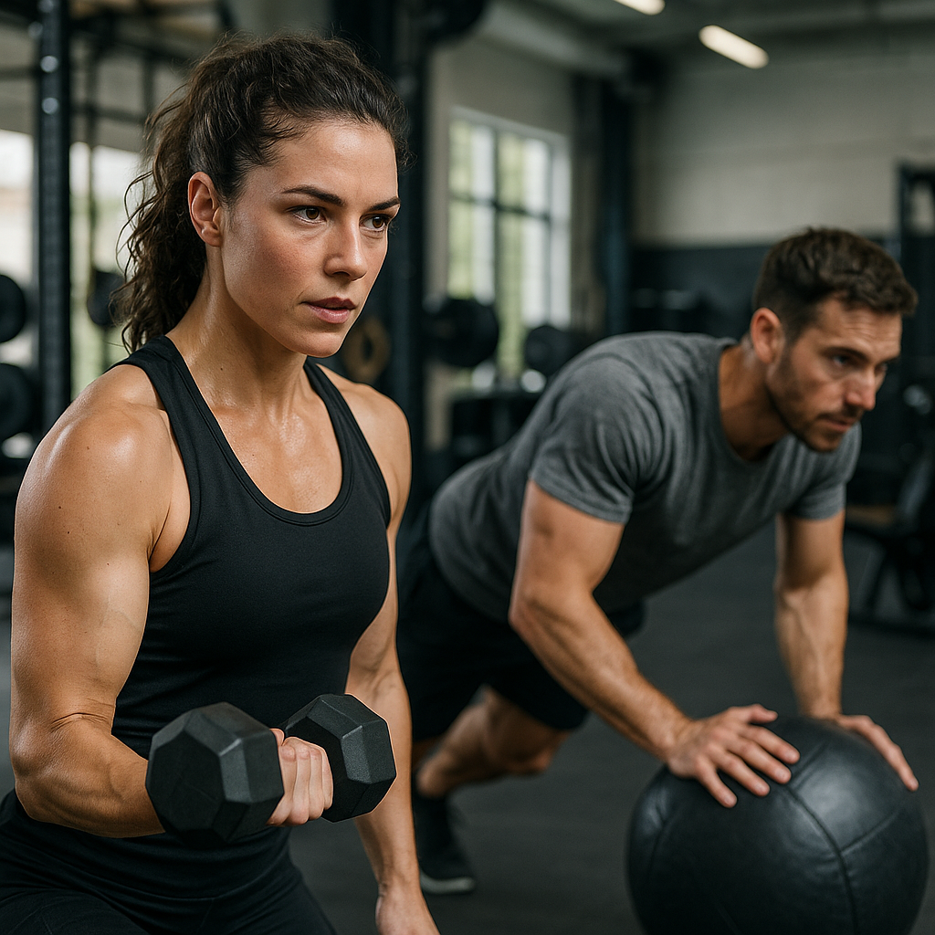 Circuittraining: de ultieme full-body workout voor kracht en conditie - Illustration