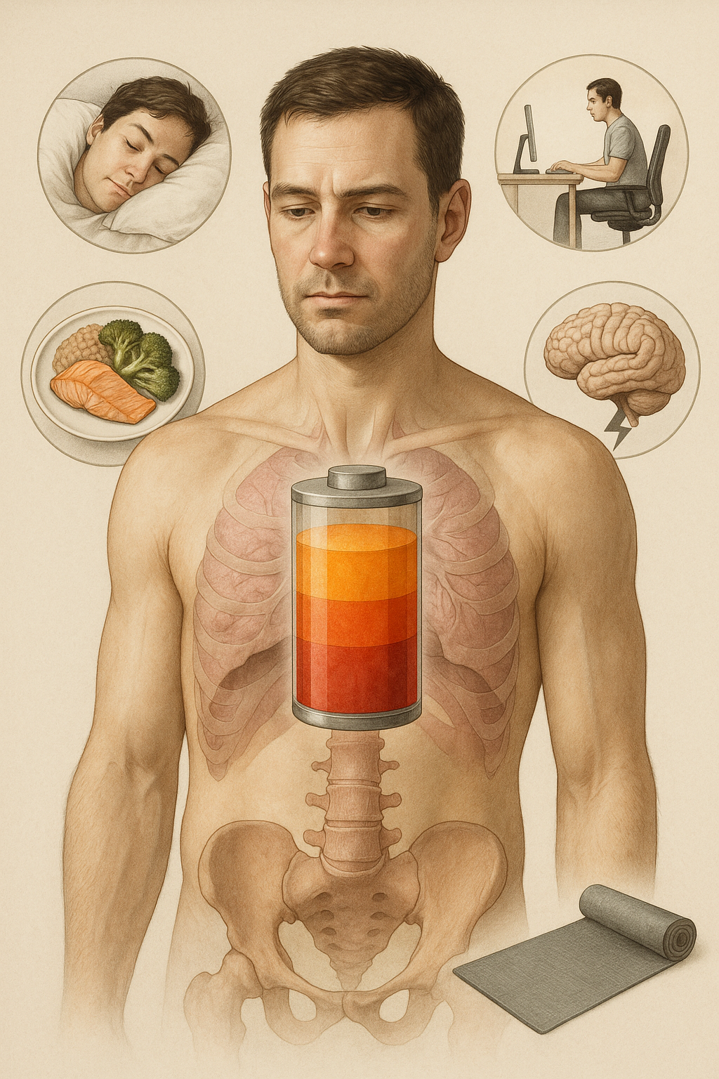 Boost je energieniveau: ontdek de sleutel tot vitaliteit en productiviteit - Illustration