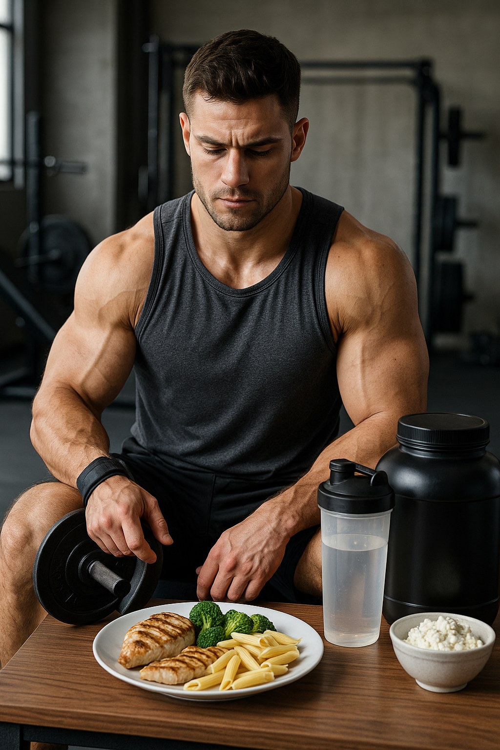 Krachttraining en voeding: de perfecte combinatie voor maximale spiergroei en herstel - Illustration