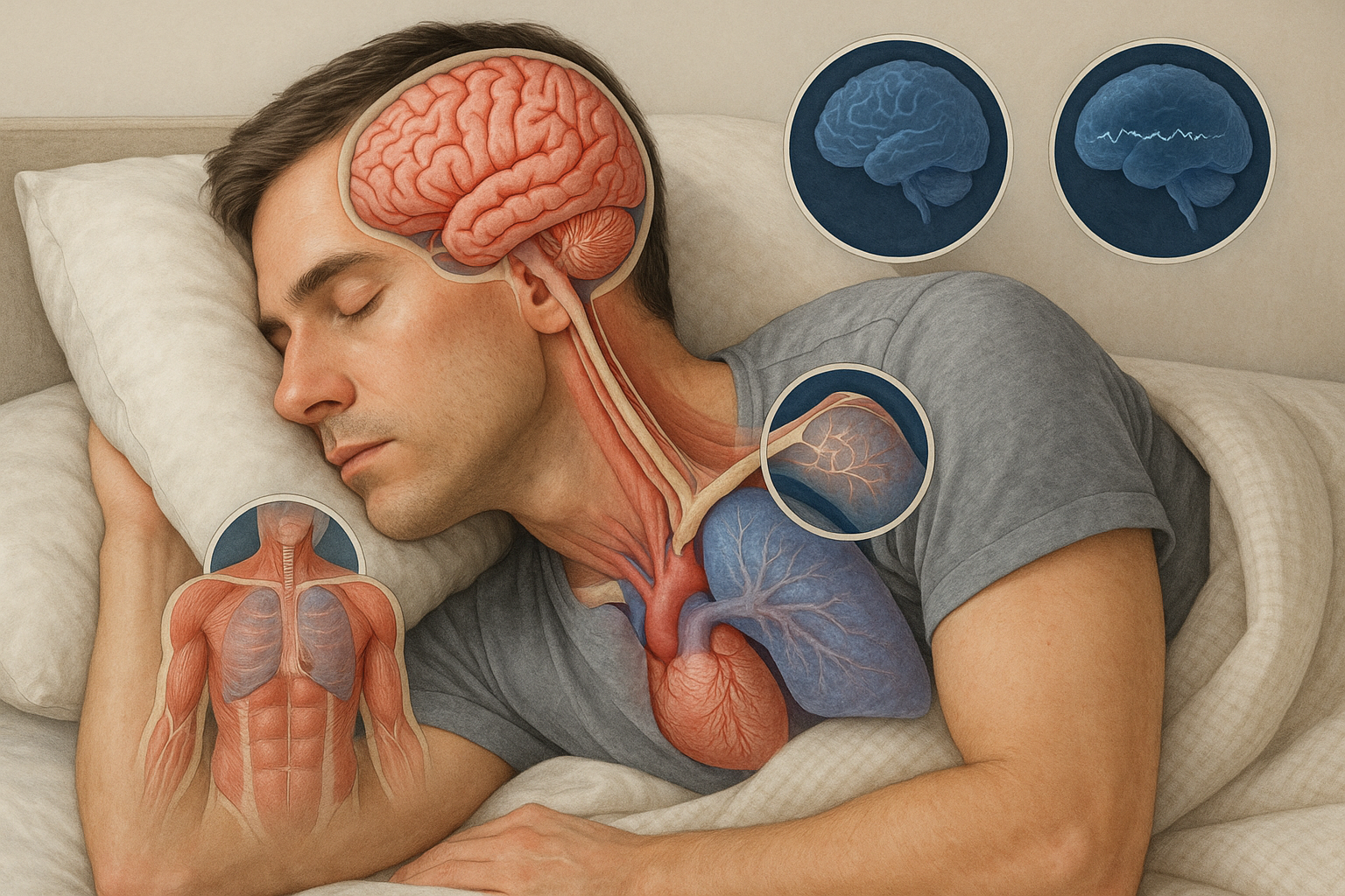 Ontdek de impact van slaapfasen op je gezondheid en welzijn - Illustration