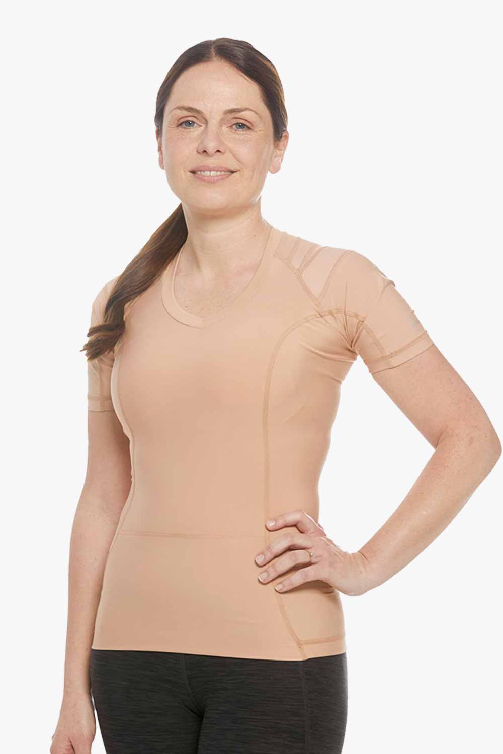nude houdingsshirt bevordert een goede houding