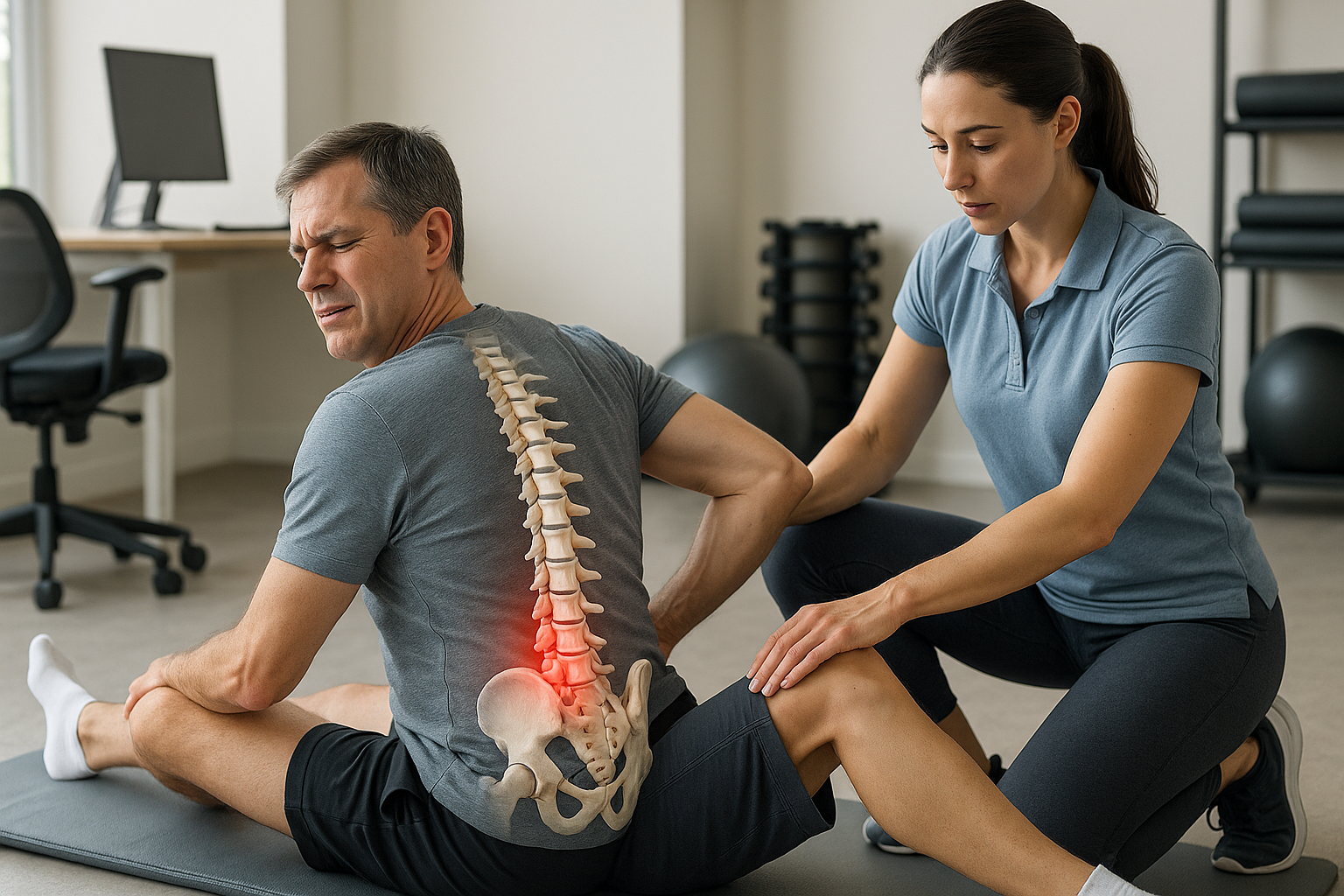 Bevrijd je rug: effectieve oefeningen voor hernia klachten - Illustration