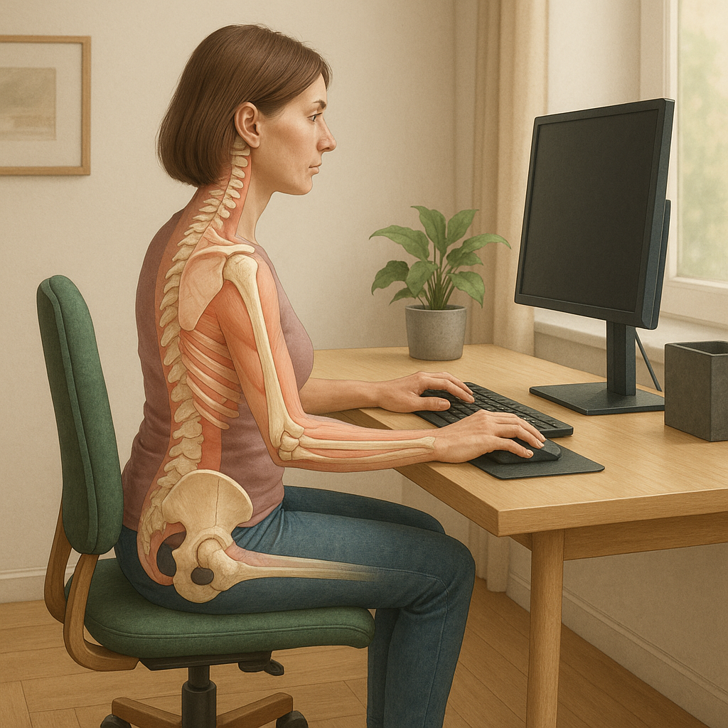 Ergonomie werkplek: de sleutel tot een gezonde en productieve werkdag - Illustration
