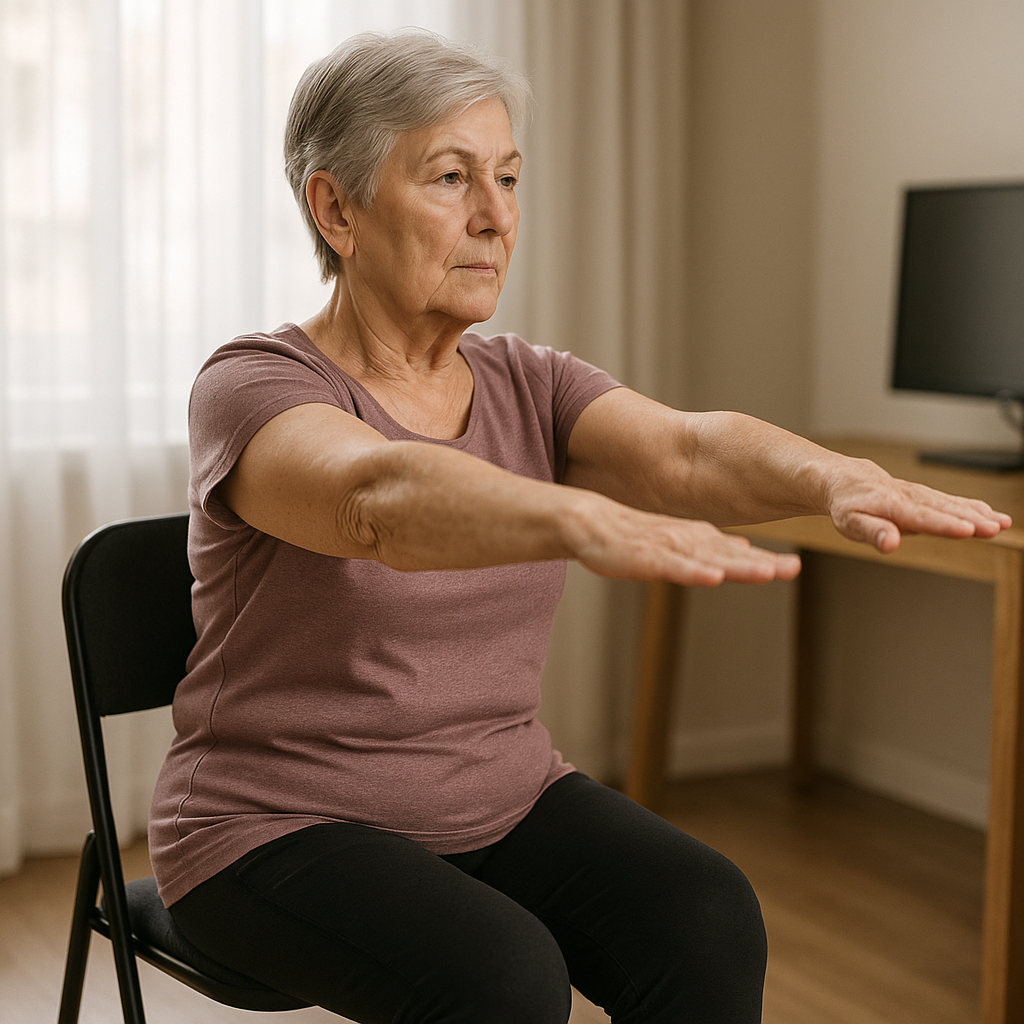 Ontdek de kracht van stoelpilates: eenvoudig bewegen voor iedereen - Illustration