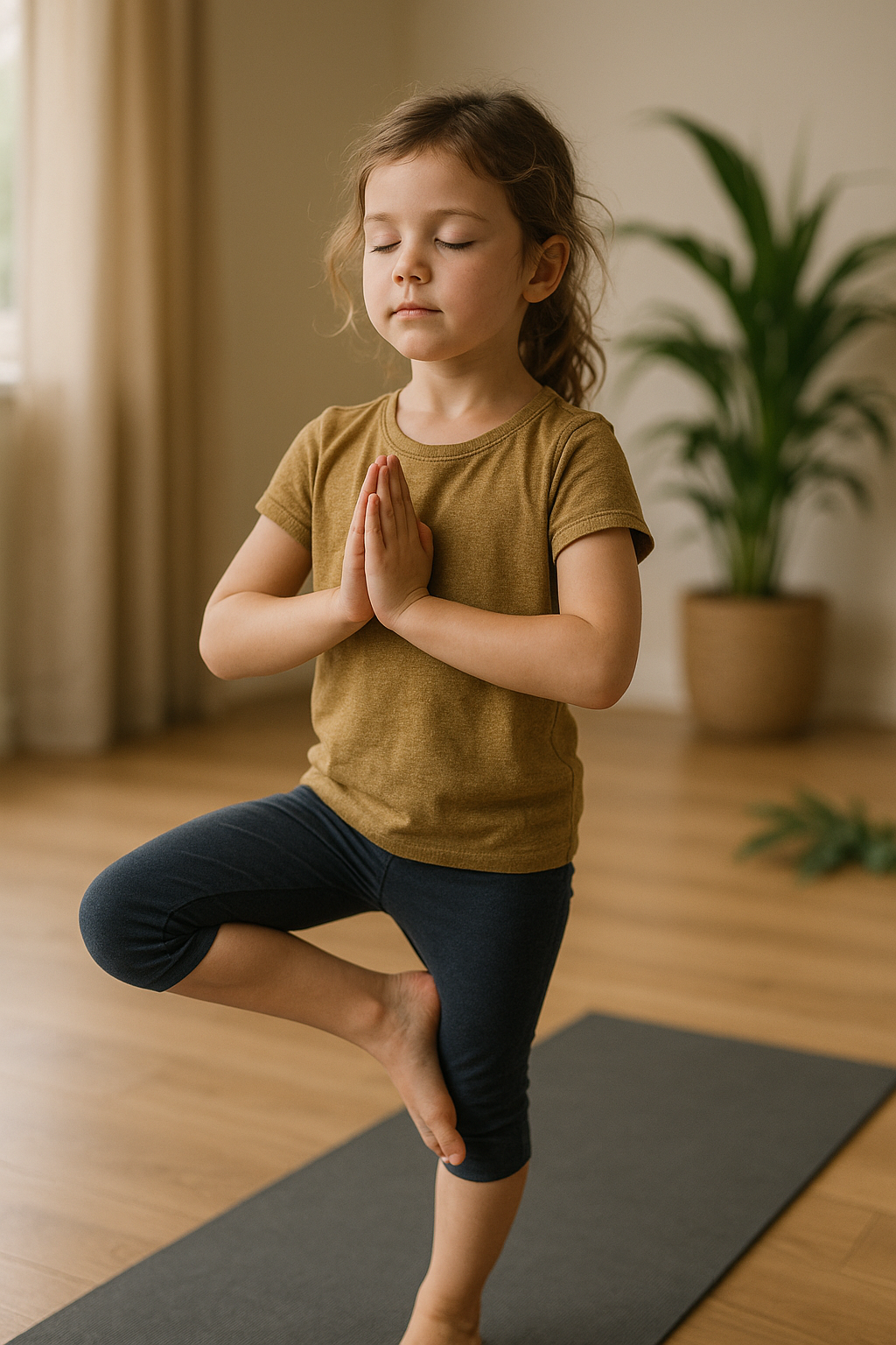 Yoga voor kinderen: spelenderwijs ontspannen en groeien - Illustration