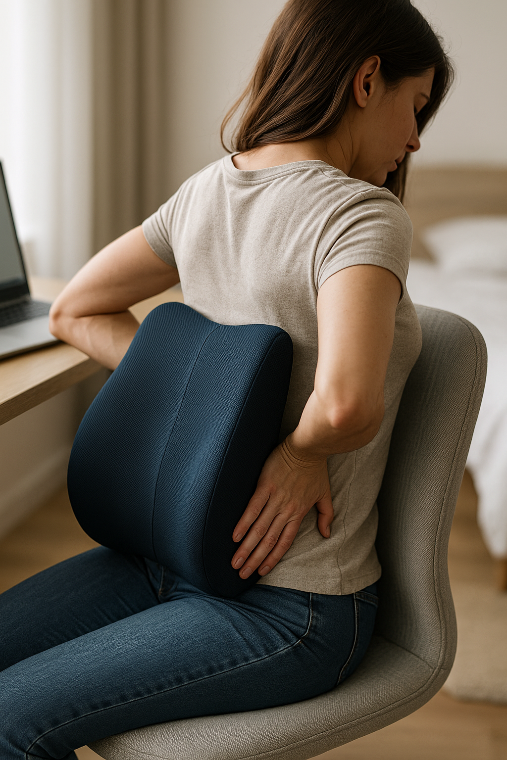 Zit comfortabel en pijnvrij: ontdek de perfecte pude til ondt i ryggen! - Illustration