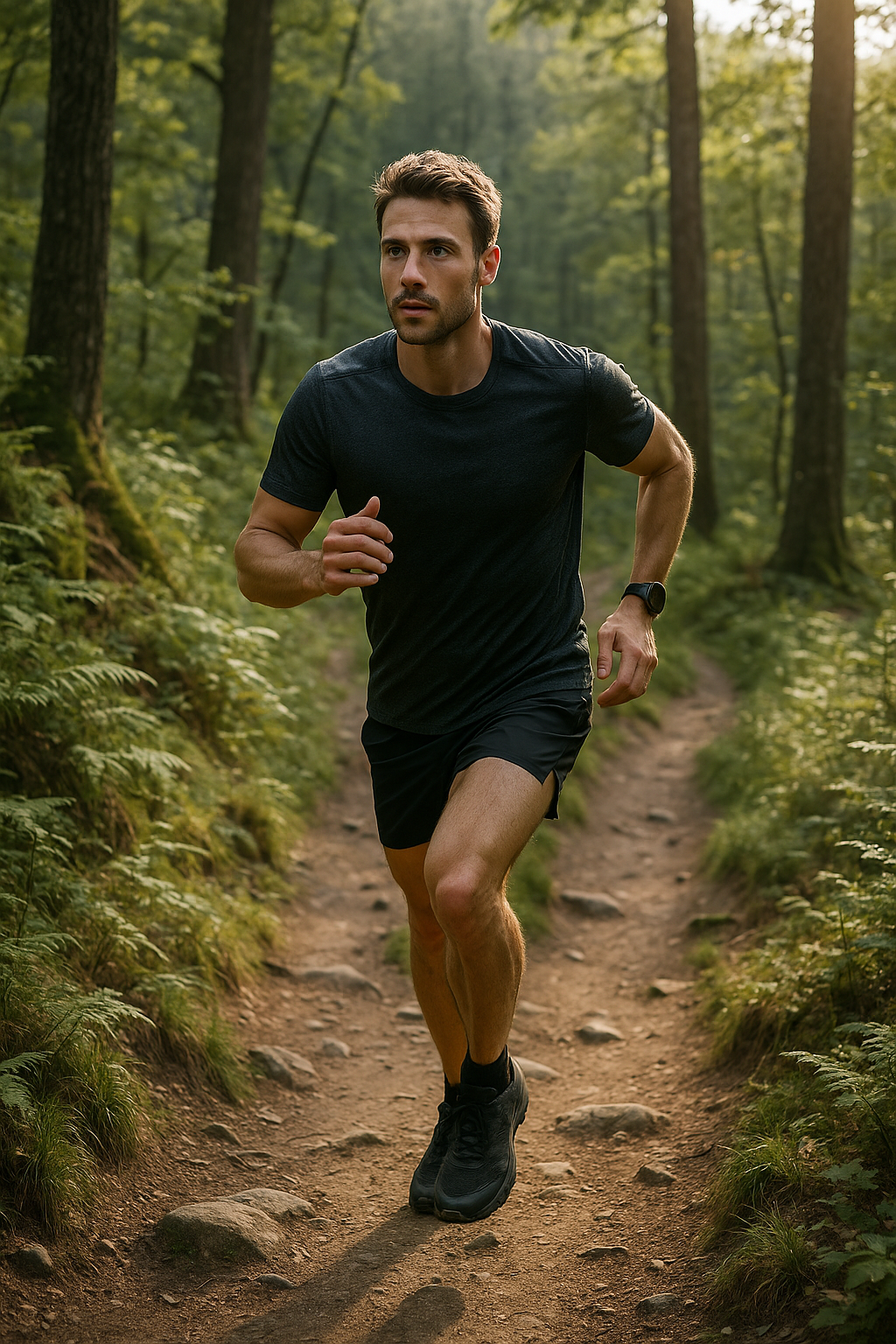 Ontsnap aan de drukte en ontdek de kracht van hardlopen in de natuur - Illustration