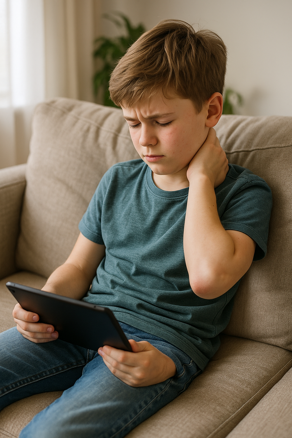 Kindervriendelijk: Hoe je nekpijn bij kinderen kunt verlichten - Illustration