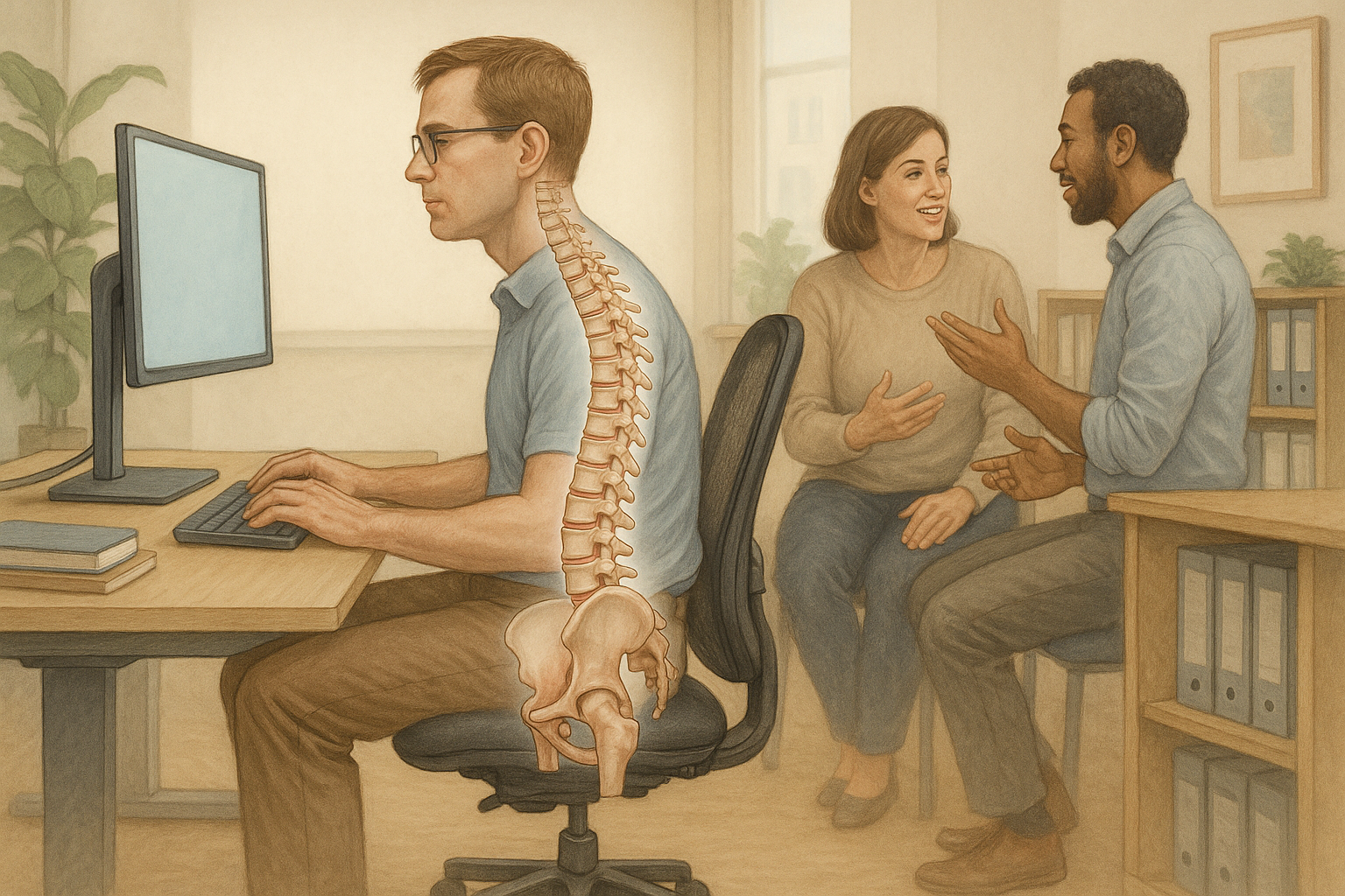 Werkomgeving: meer dan alleen een plek om te werken - Illustration