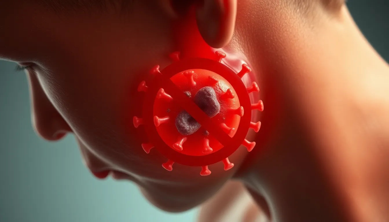 Nekpijn als Alarmsignaal: Herken de Symptomen van Meningitis - Illustration