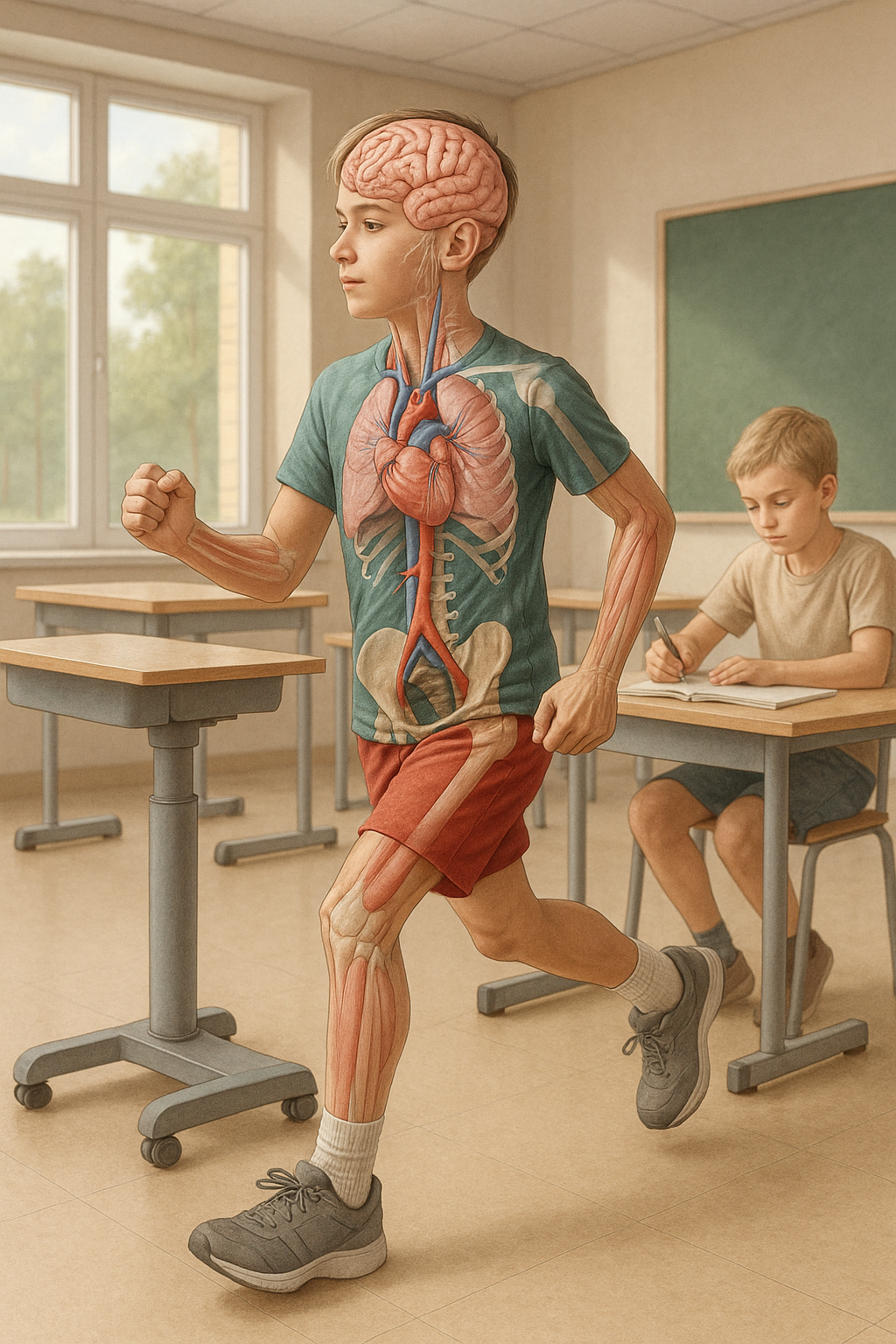 Beweegplezier in de klas: hoe meer beweging het leren verbetert - Illustration