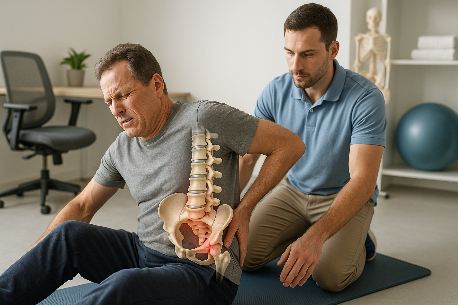Bevrijd je onderrug: effectieve fysio-oefeningen tegen hernia! - Illustration