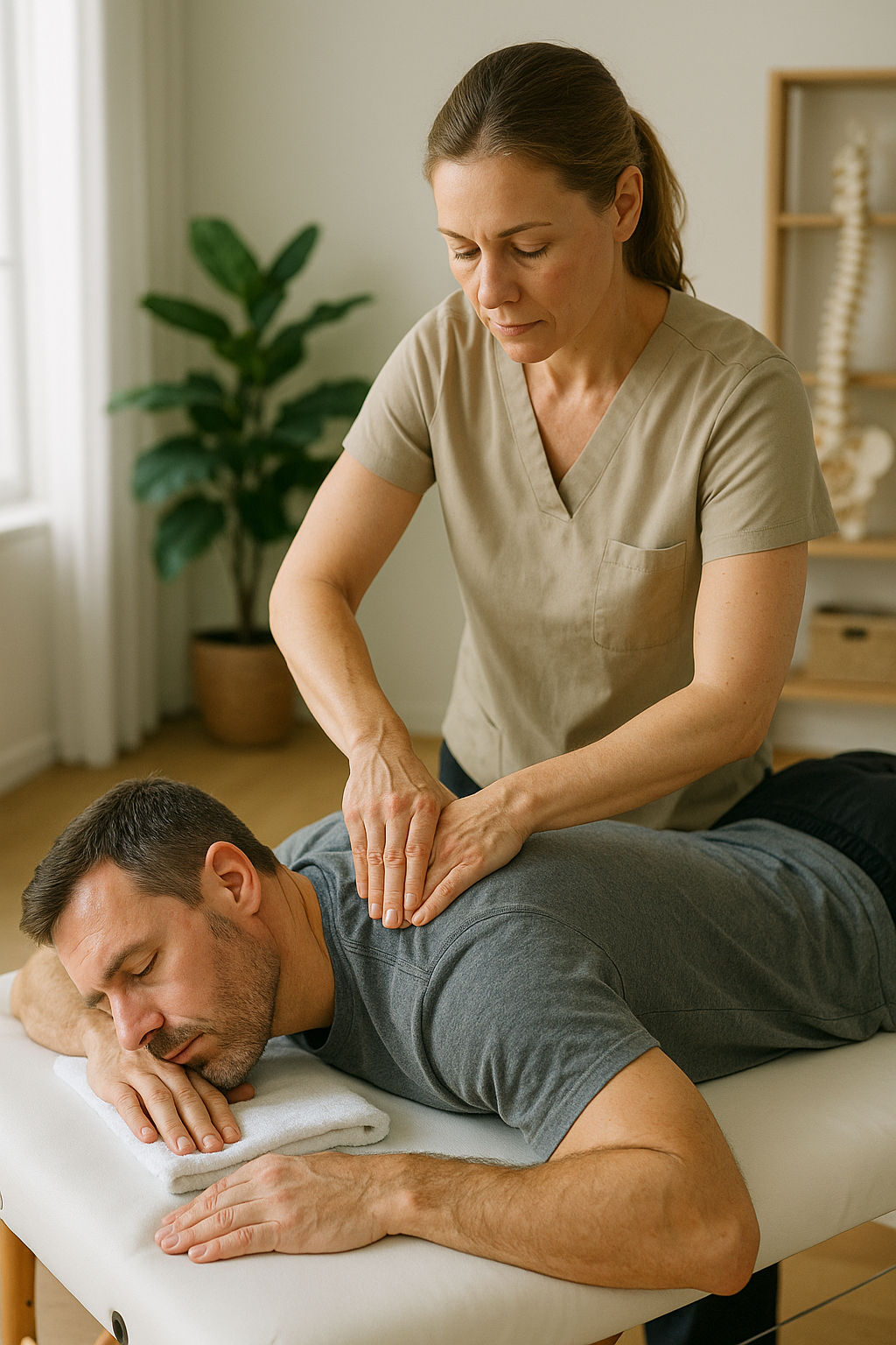 Laat rugpijn verdwijnen met de magie van massage - Illustration