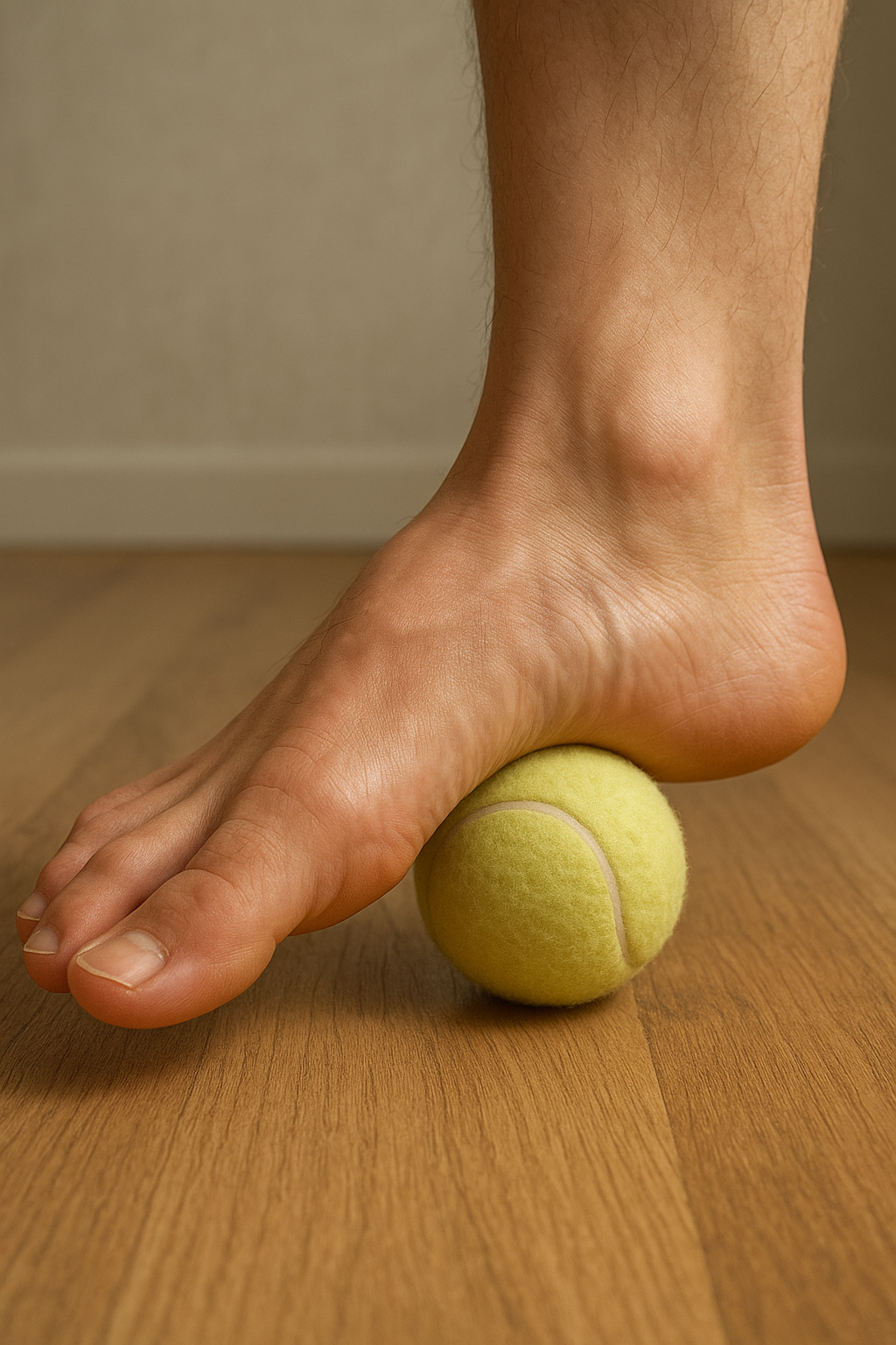 Verlicht hielspoor met een balletje: tips voor de oefenlezer