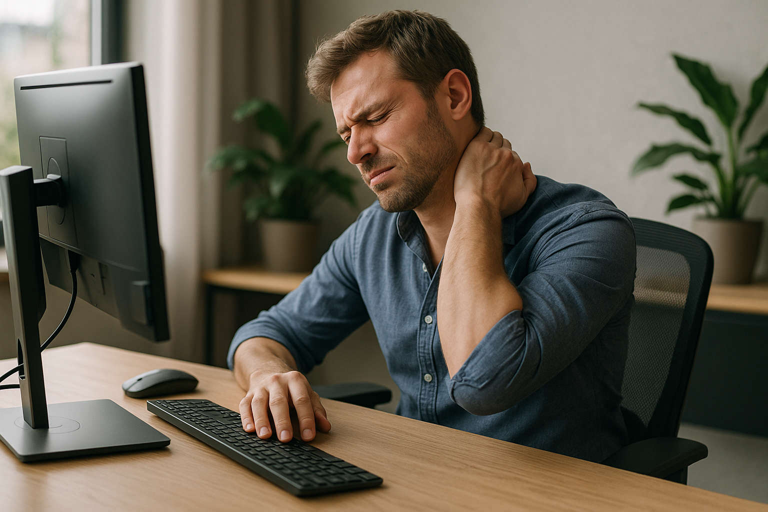 Verlicht spanning in nekspieren: ontdek de kracht van ontspanning en ergonomie