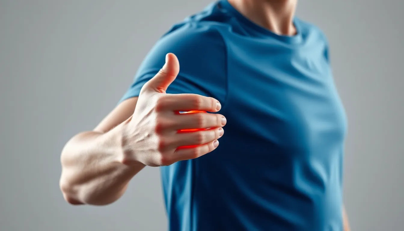 Ontdek oefeningen die tenniselleboogpijn verlichten: een gids voor de oefenlezer - Illustration