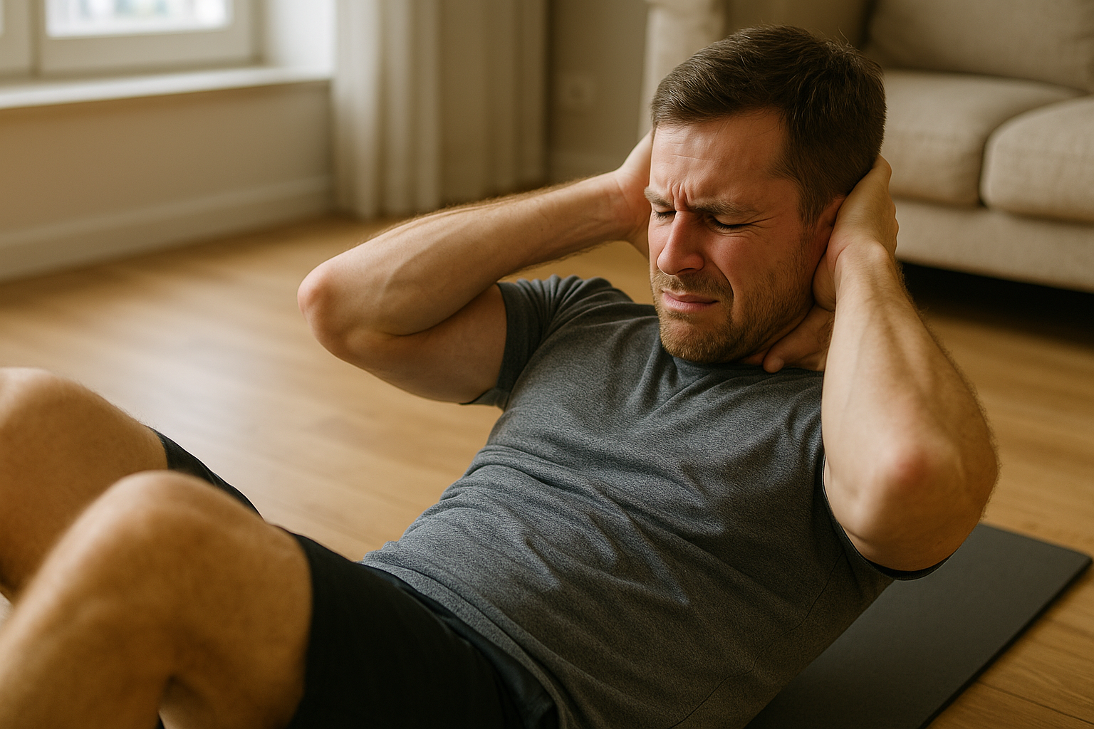 Zeg vaarwel tegen nekpijn bij sit-ups met deze eenvoudige tips