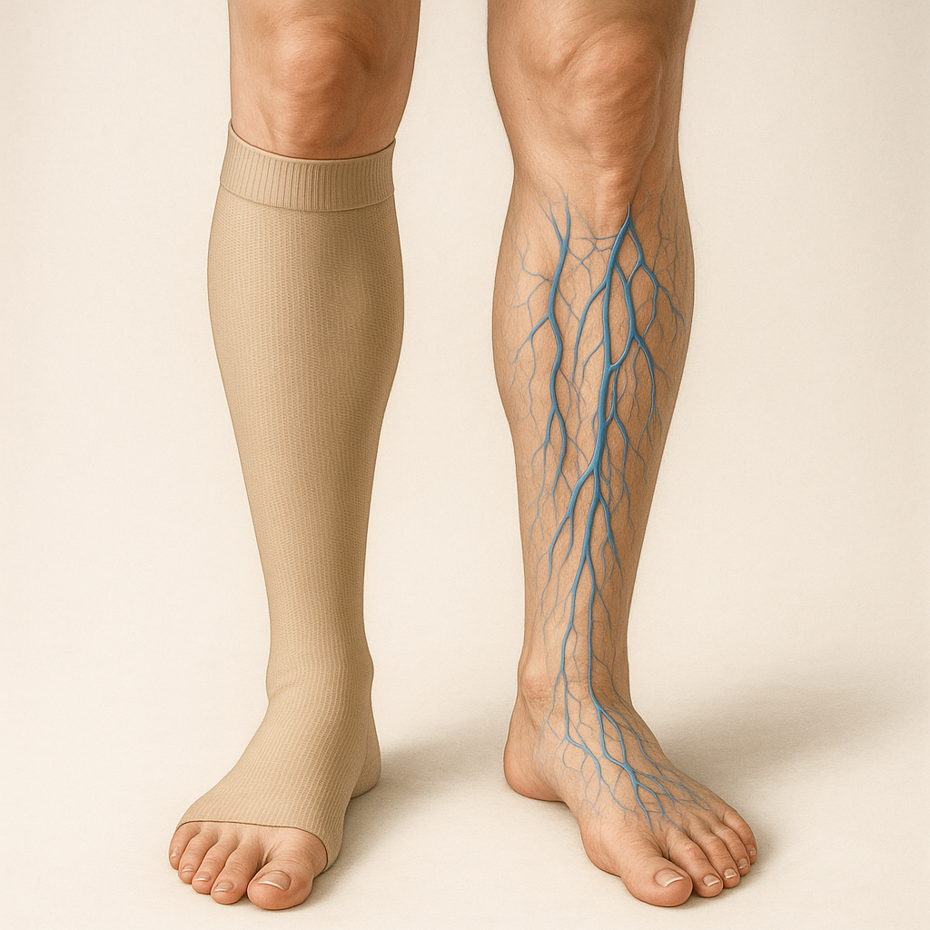 Verlicht je dagelijkse routine met compressiekousen: ontdek de voordelen voor gezondheid en sport! - Illustration