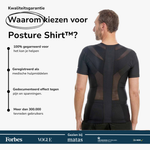 Men's Posture Shirt™ Zipper - Zwart