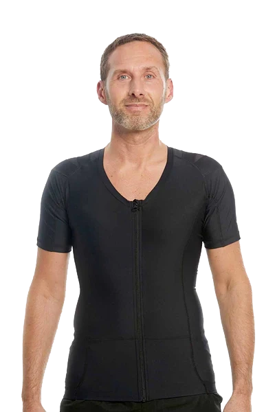 Men's Posture Shirt™ Zipper - Zwart