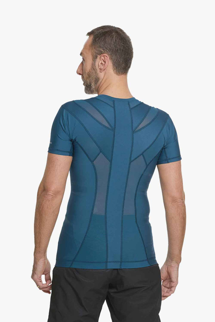 blauw posture shirt voor mannen