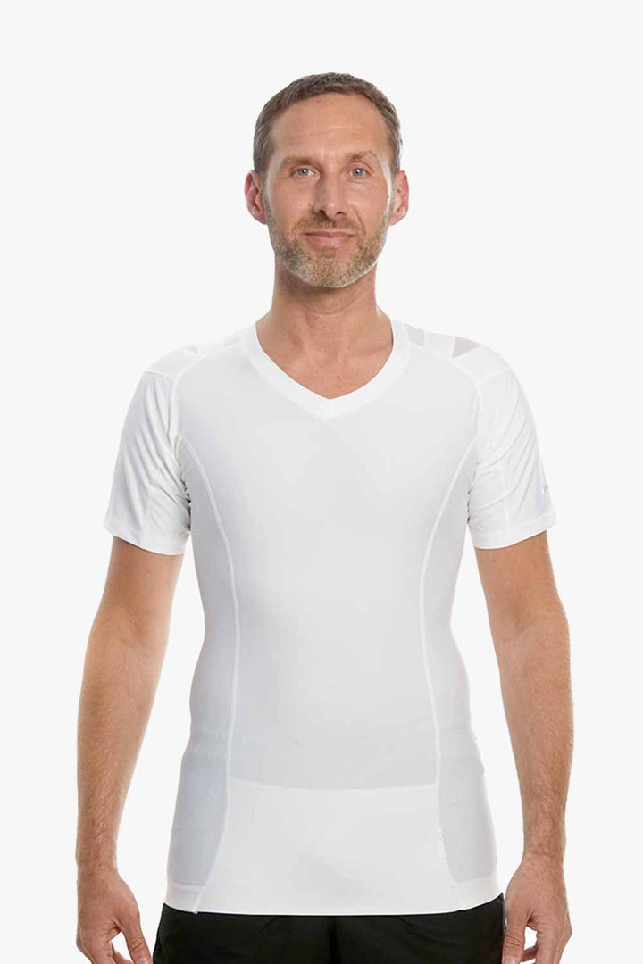 draag het houdingsshirt onder kleding