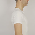 video - men's posture shirt zipper zwart